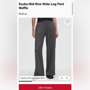 Lululemon scuba waffle pant